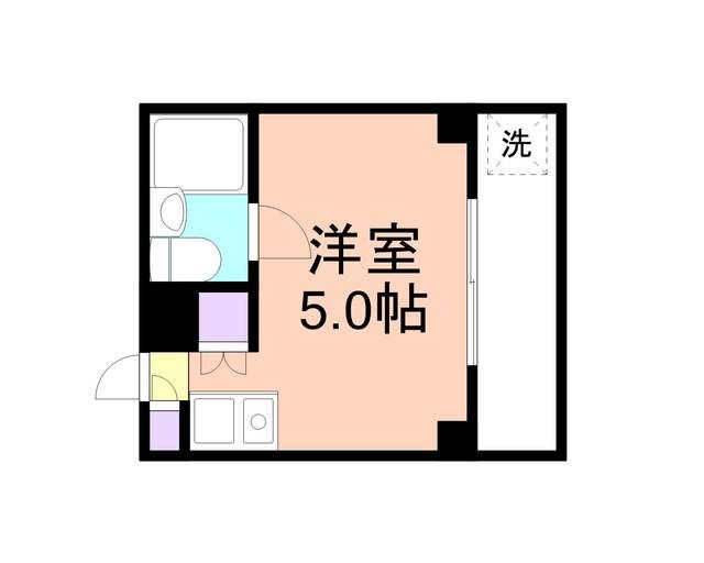 和歌山市伝法橋南ノ丁のマンションの間取り