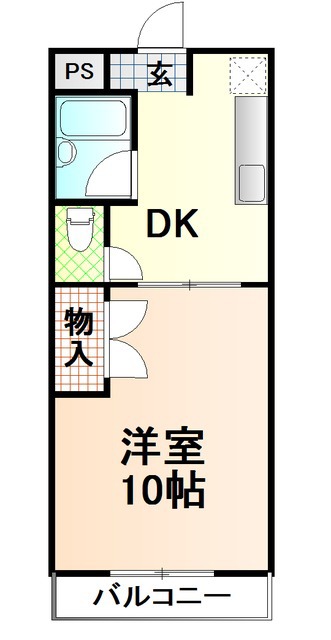 富士市蓼原のマンションの間取り