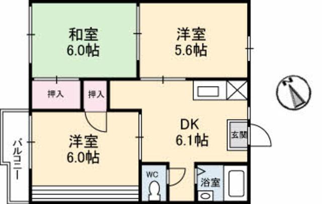 フォーブル吉村　Ａ棟の間取り