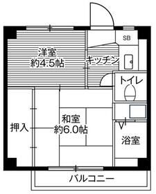 横浜市旭区川井宿町のマンションの間取り