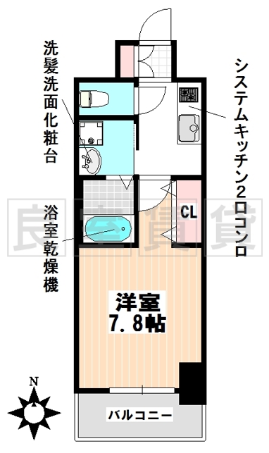 エステムコート名古屋今池アーバンゲートの間取り