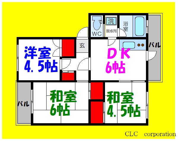 コーポ近江屋２の間取り