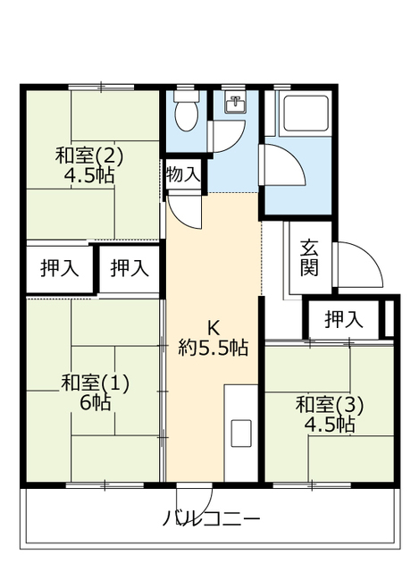 ＵＲ金剛の間取り