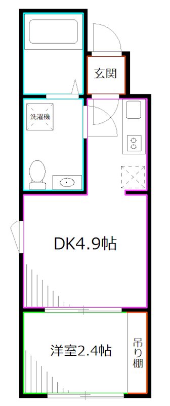 杉並区西荻南のマンションの間取り