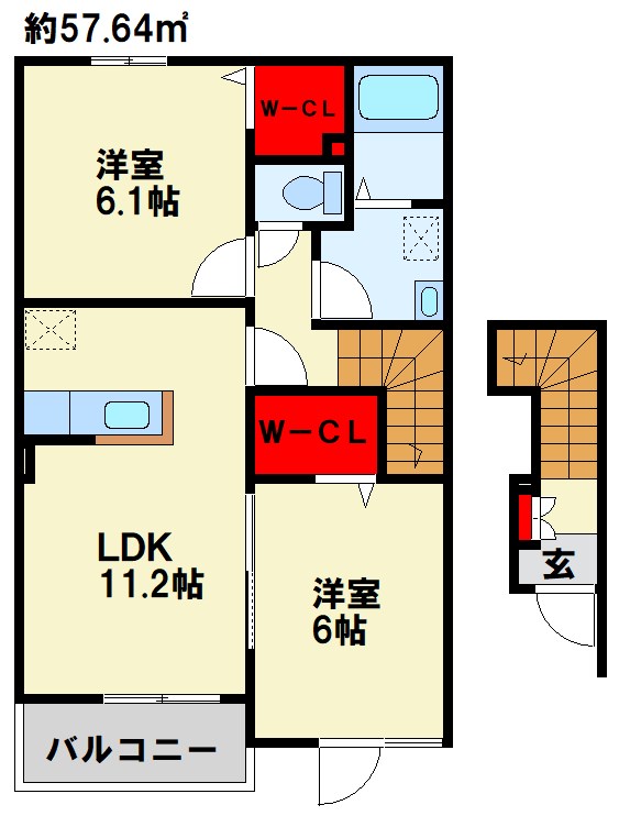 ビューラーの間取り