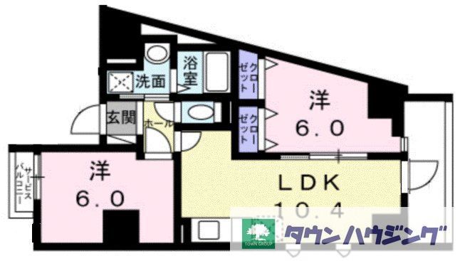 カナール　Ｋ２の間取り