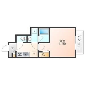 名古屋市北区辻本通のアパートの間取り