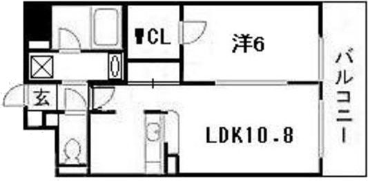 広島市南区段原山崎のマンションの間取り