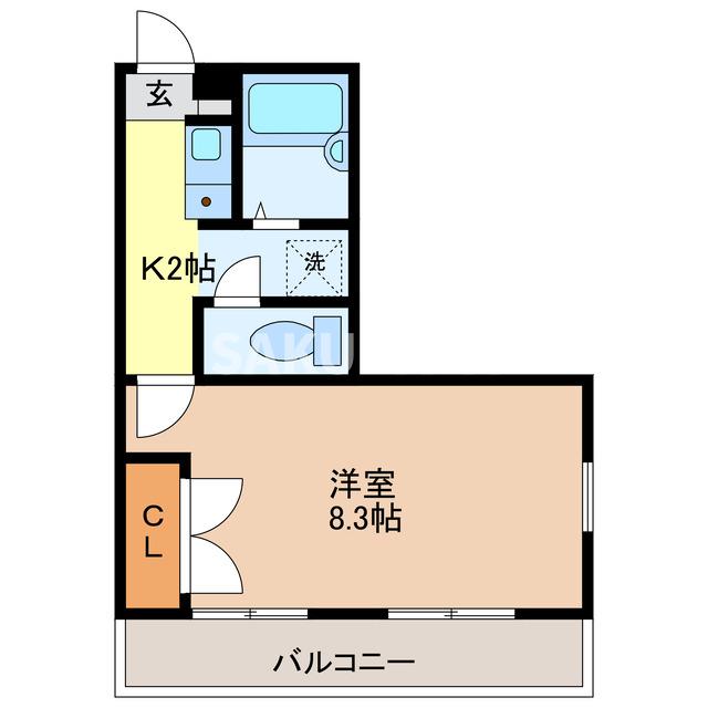 エンパレス　レオ　V22の間取り