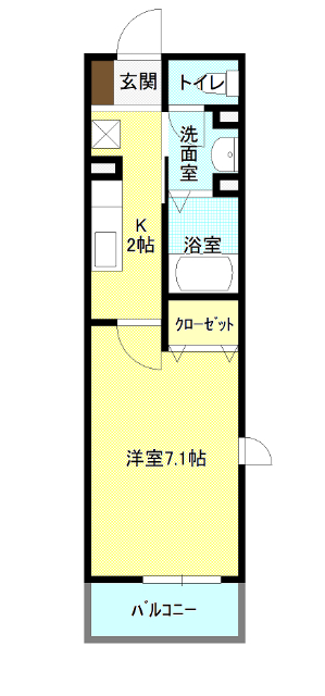 フルールの間取り