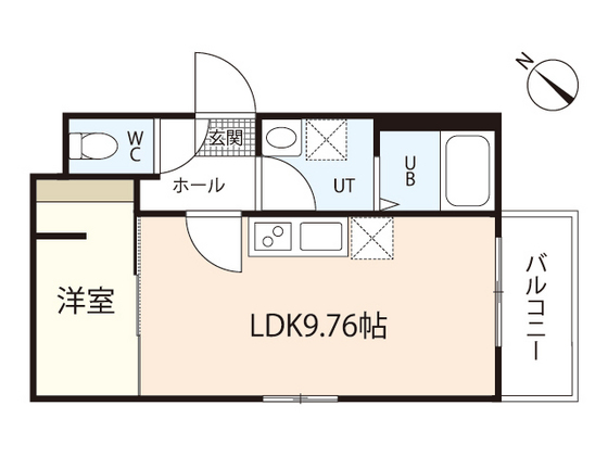 廿日市市串戸のアパートの間取り