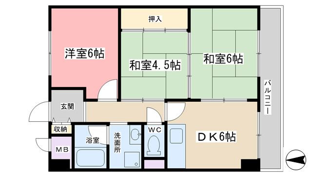 ロイヤル現代の間取り