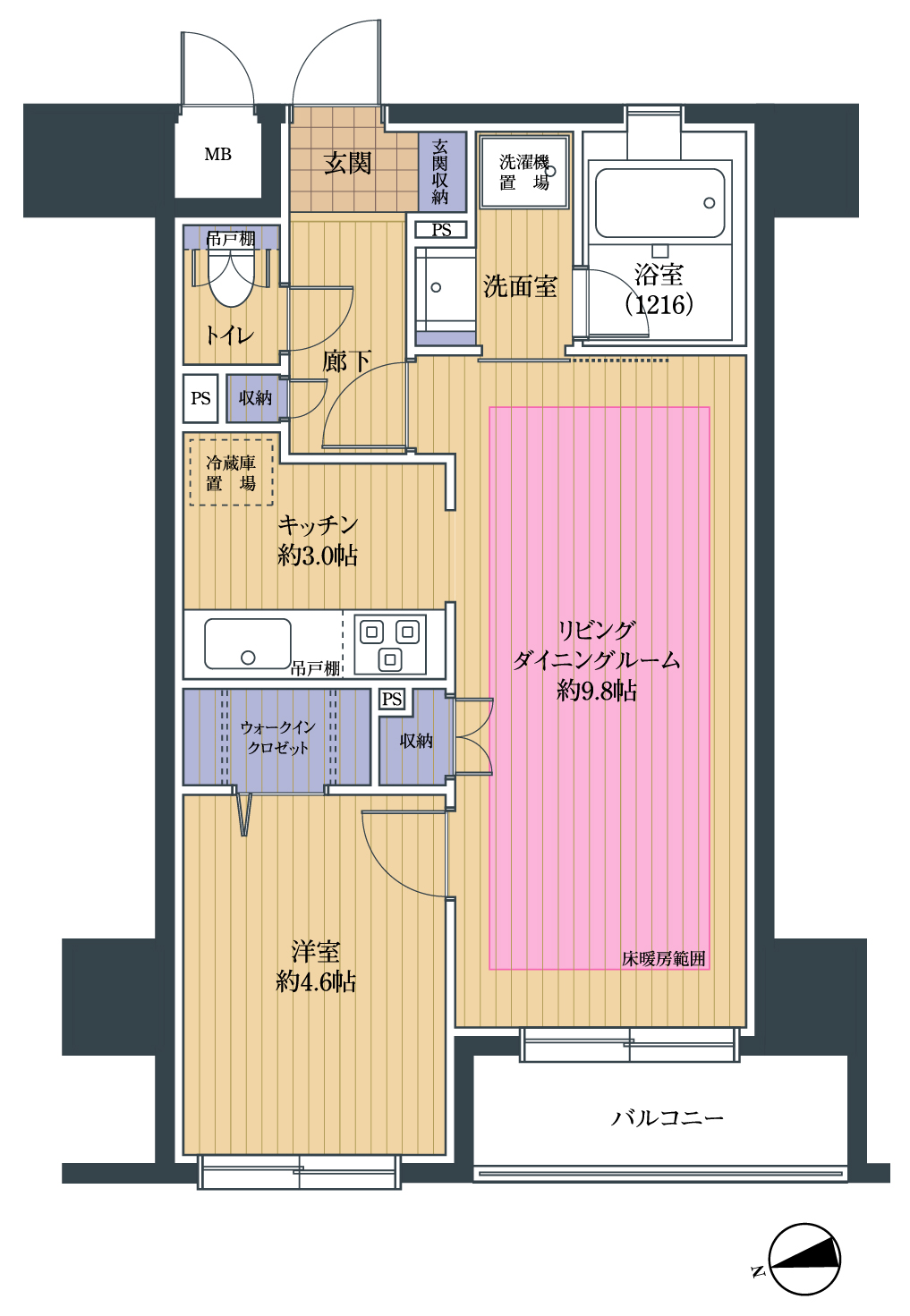 アトラスタワー西早稲田の間取り