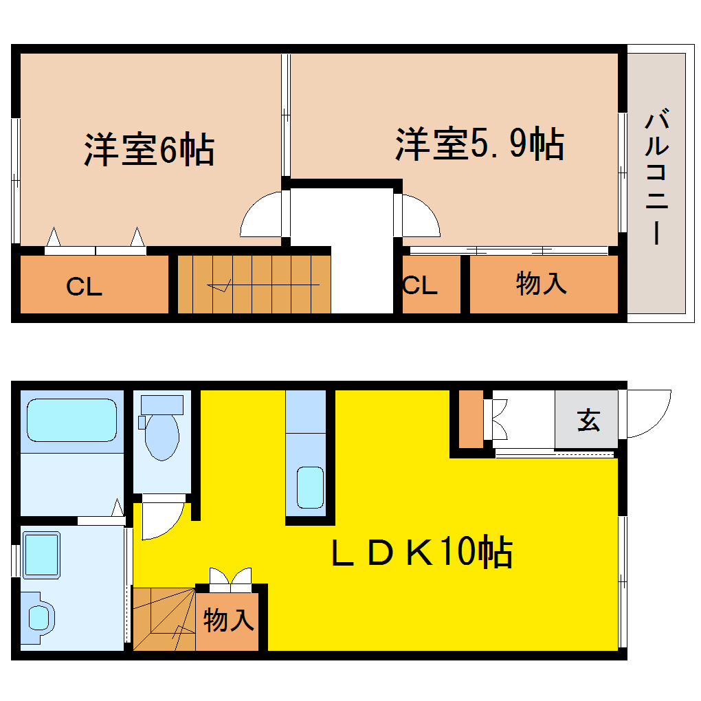 サニーヒルIIの間取り