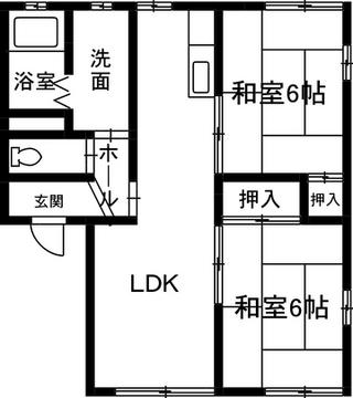 ラフォーレ百頭3の間取り