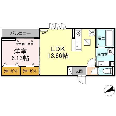 D-roomT.MIIの間取り