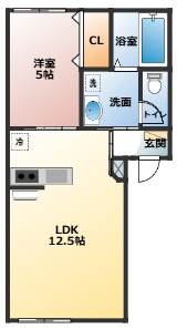 シャンテ経田IIの間取り