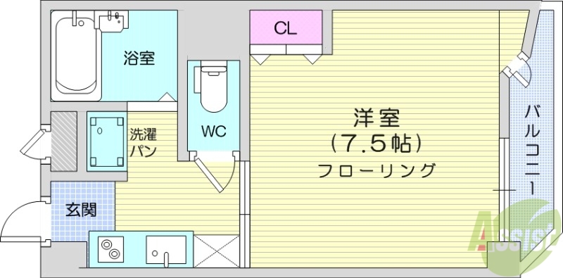 仙台市泉区八乙女中央のマンションの間取り