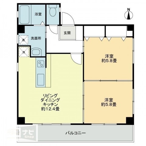 フォブール岡村の間取り