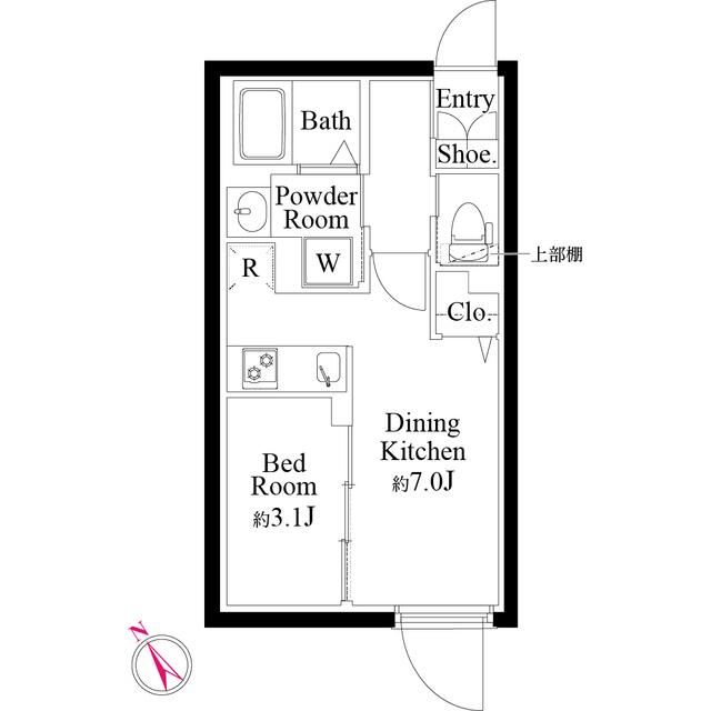 渋谷区神宮前のマンションの間取り