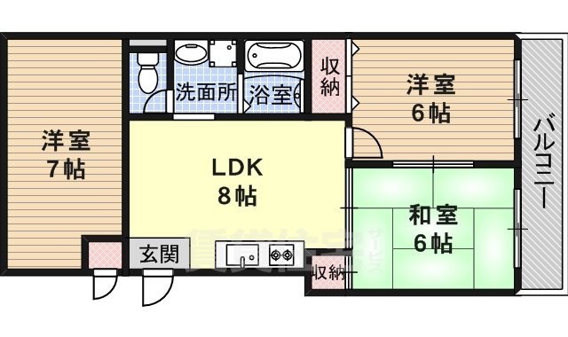 テランガ大浜の間取り