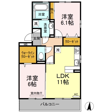 グリーンパークMIYUKIの間取り