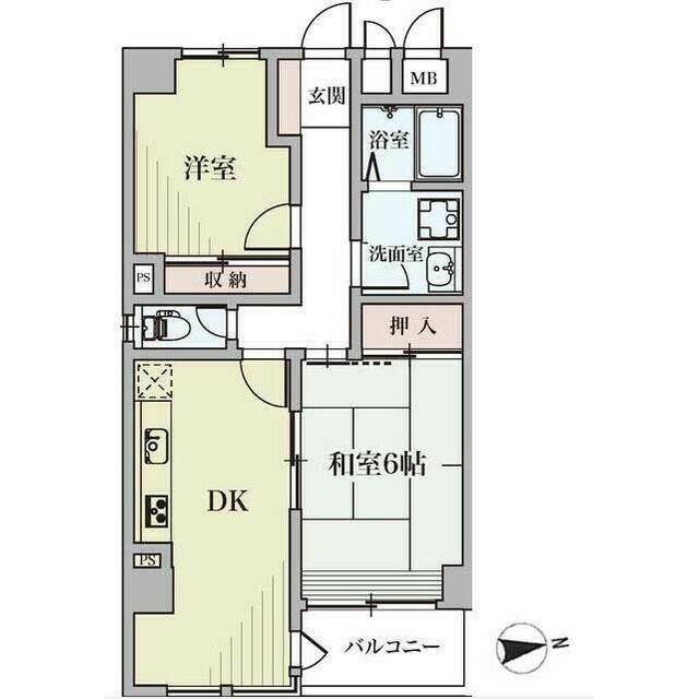 江東区南砂のマンションの間取り