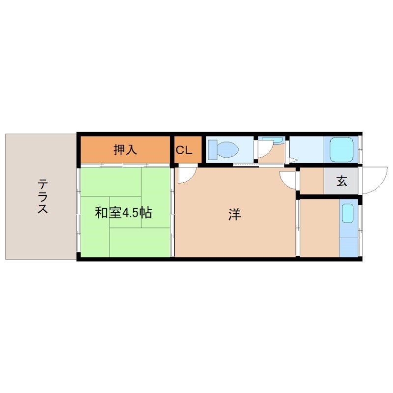 尼崎市丸島町のアパートの間取り