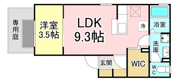 ウィルモア西新町の間取り