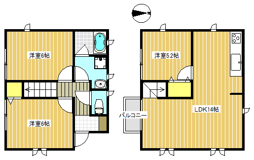 東京都西東京市下保谷１（一戸建）の賃貸物件の間取り