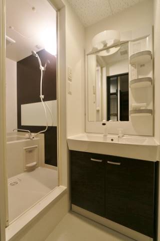 洗面設備　毎日の身支度も楽々です