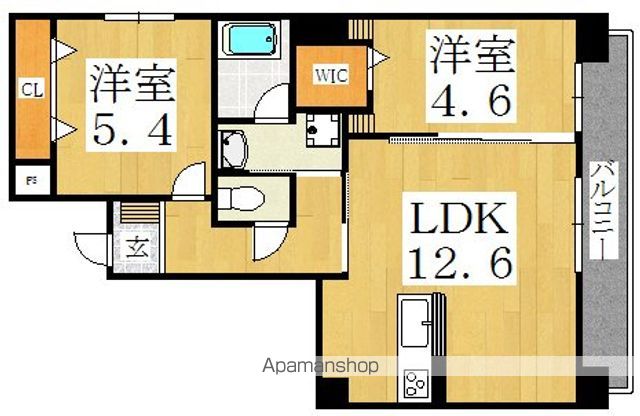ＪＲ関西本線 東部市場前駅 徒歩4分 8階建 築10年の間取り写真