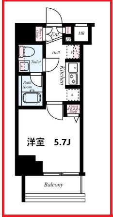 アゼスト北千住の間取り写真