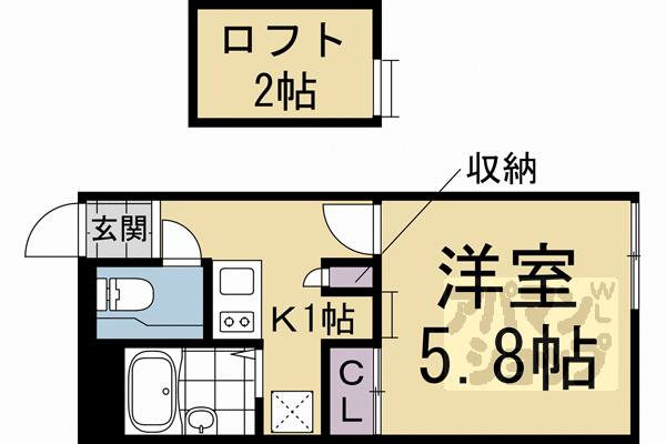 レオパレスOKUBOの間取り写真