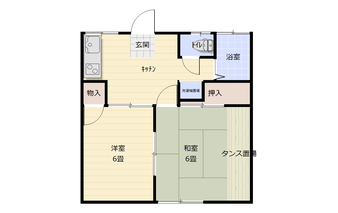 コーポ斎藤　２2号棟の間取り