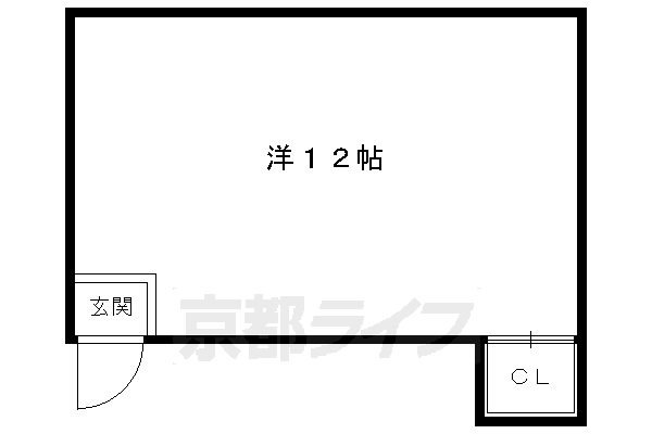 京都市右京区山ノ内宮脇町のマンションの間取り