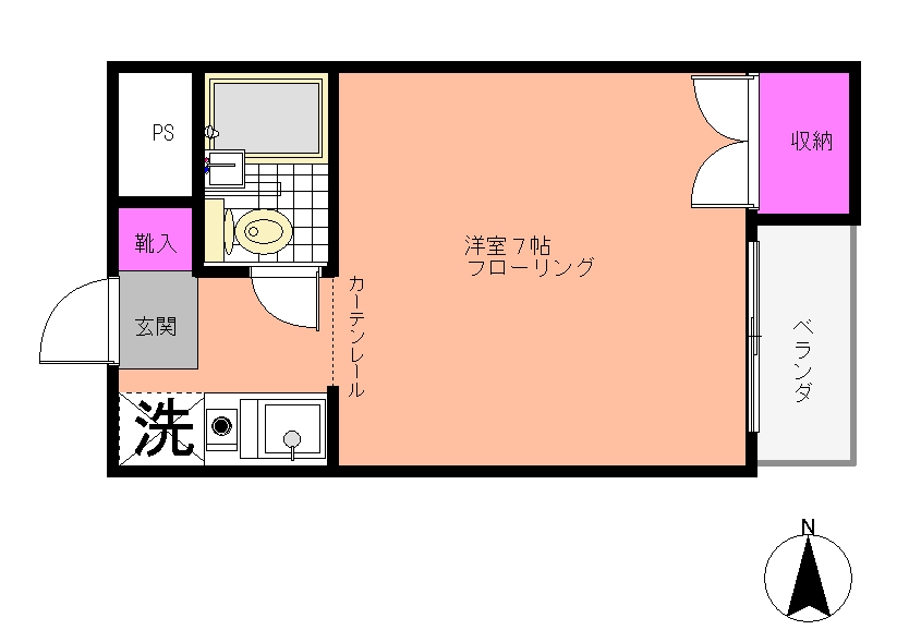 ハイム坪井の間取り