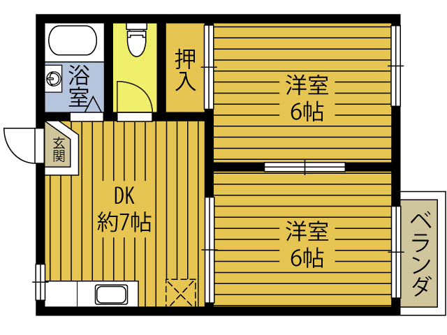 フォーブル安部Ｂの間取り