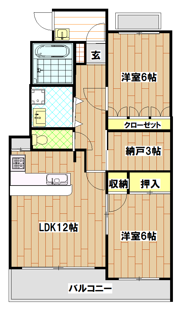 ラックスハイム鶴川の間取り