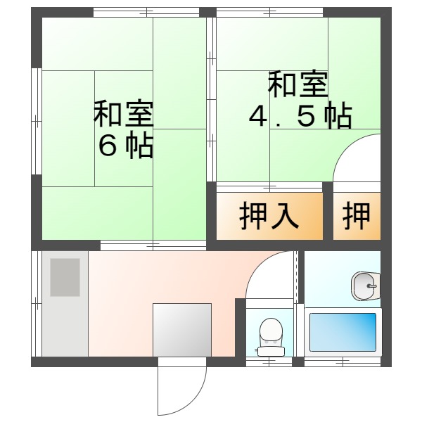 近藤アパートの間取り