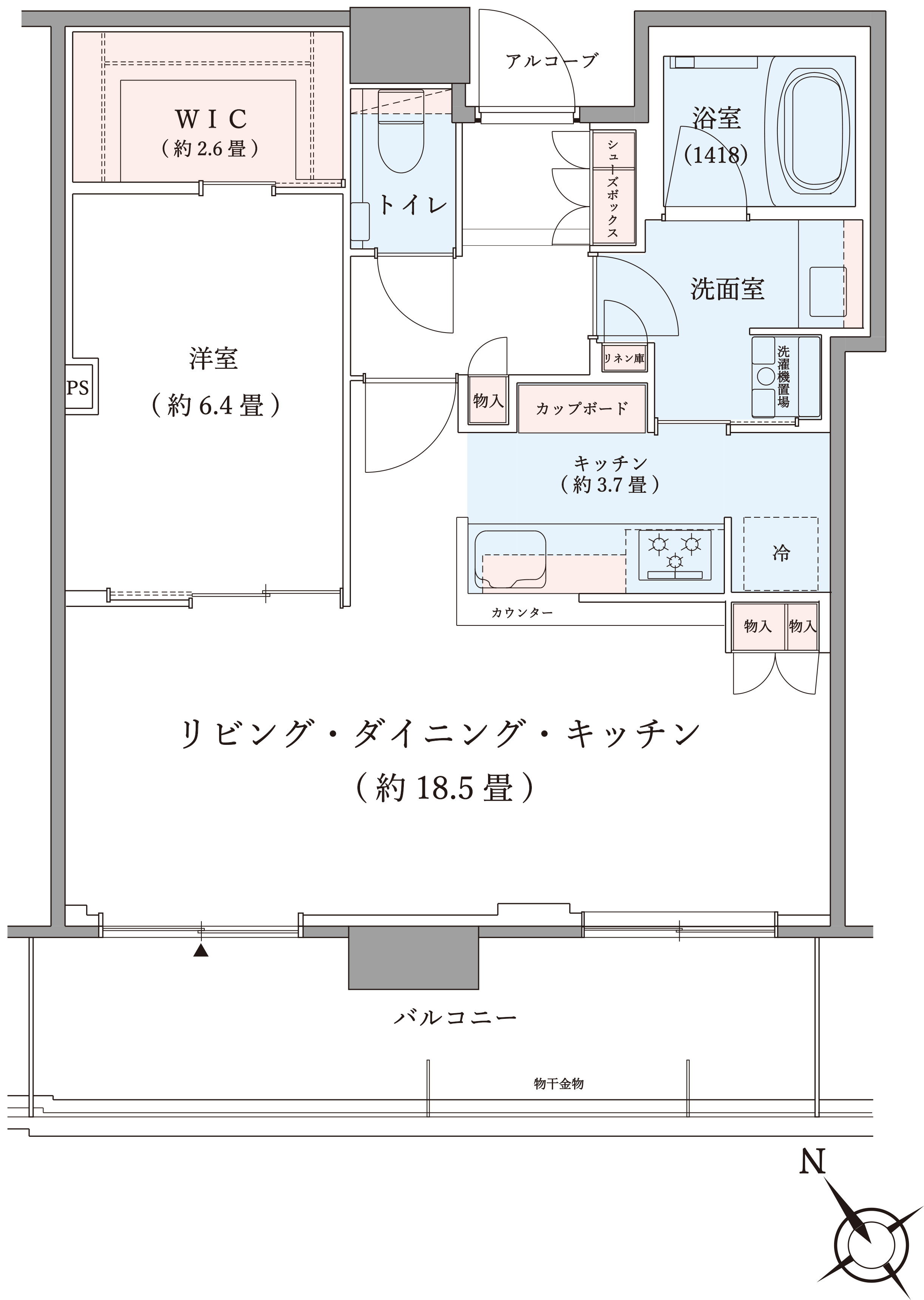 ザ・パークハウス中之島タワーの間取り