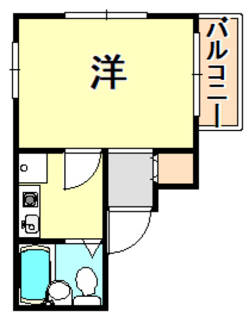 神戸市中央区宮本通のマンションの間取り