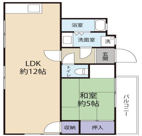 南五葉ハイツの間取り