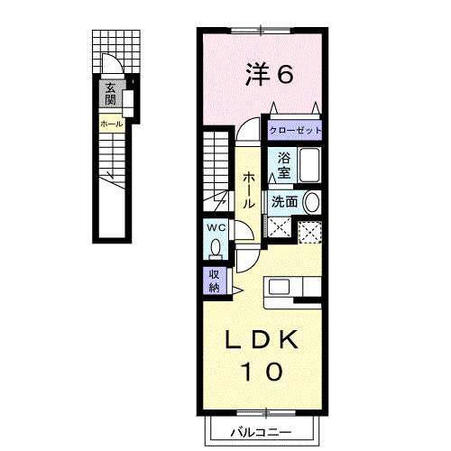 カルムメゾンＢの間取り