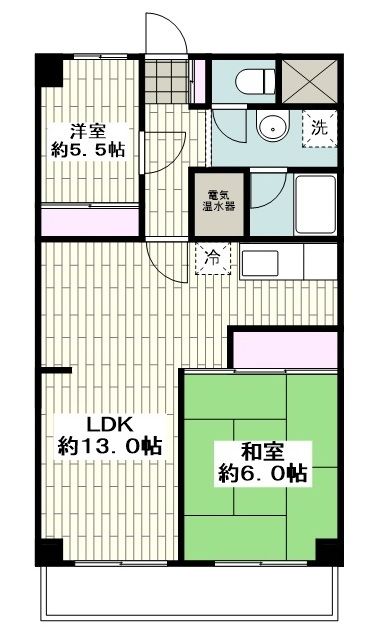 チサンマンション第２本厚木の間取り