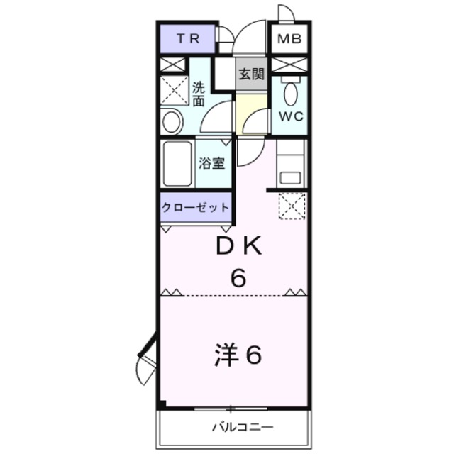 フォンテーヌ　南館の間取り