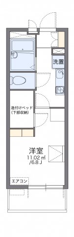 北九州市小倉北区萩崎町のマンションの間取り