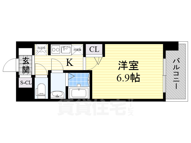 リッツ新大阪の間取り