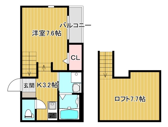 MODERN　PALAZZO合志の間取り