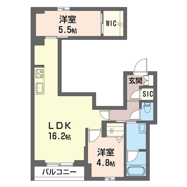 グラシューズエヌの間取り